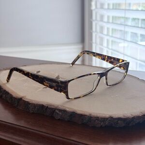 Dolce and Gabbana square Havana Brown eyeglasses frame